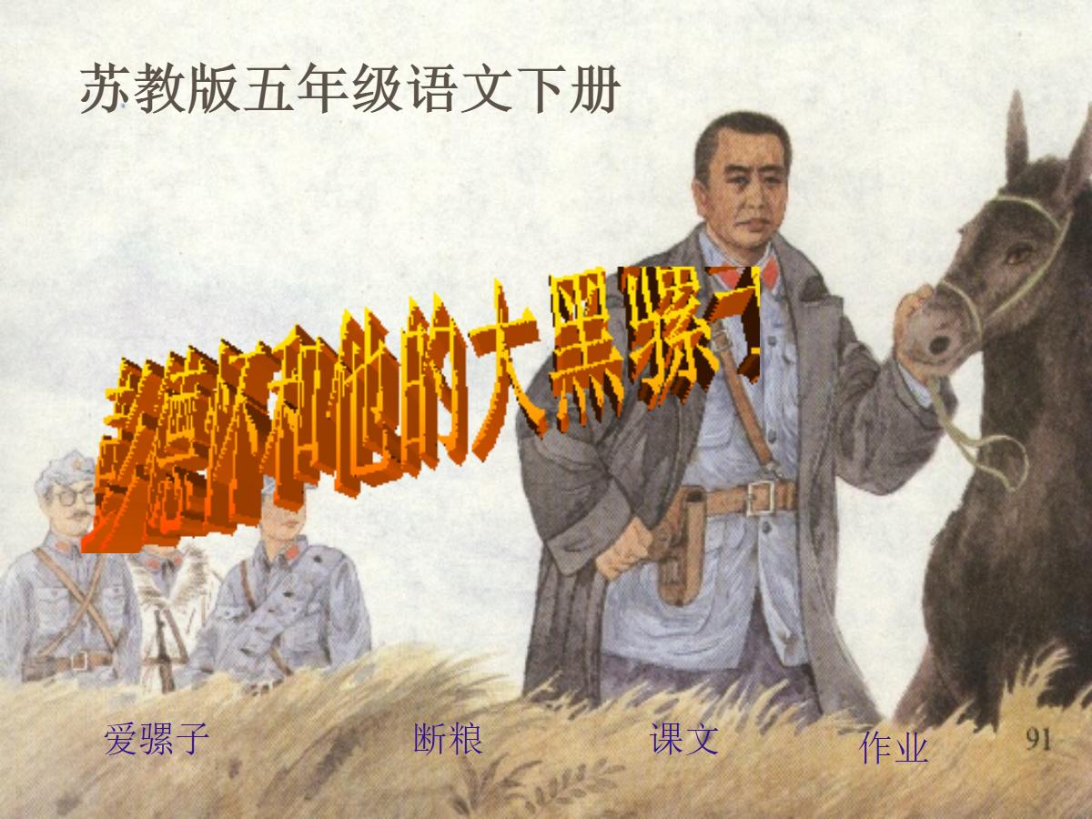 《彭德怀和他的大黑骡子》PPT课件2