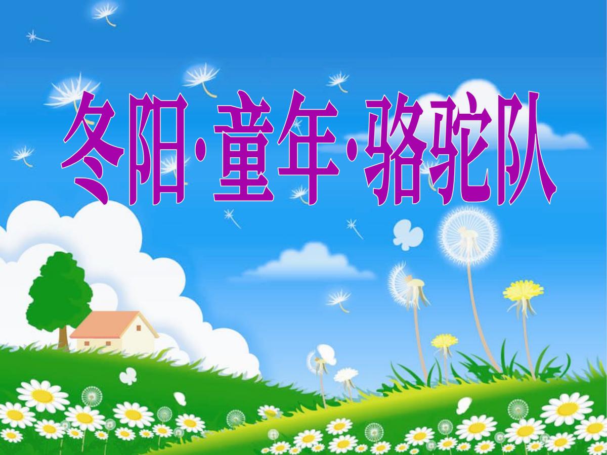 《冬阳·童年·骆驼队》PPT课件6