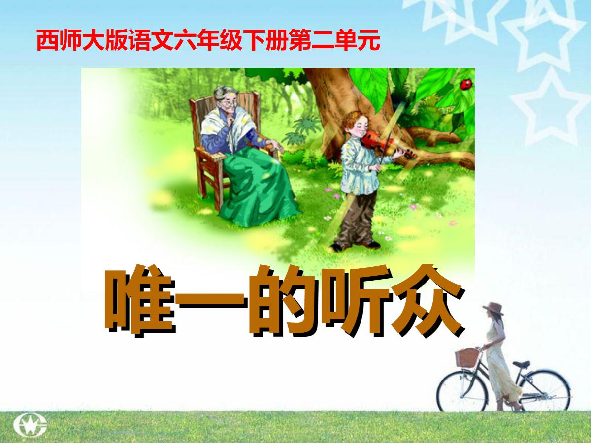 《唯一的听众》PPT课件3