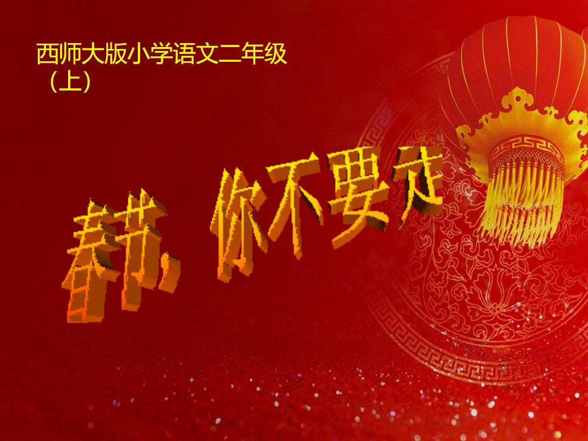 《春节你不要走》PPT课件2