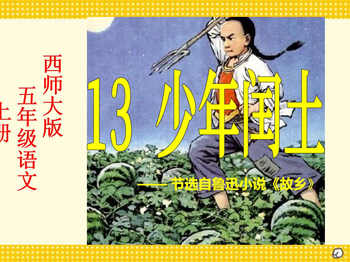 《少年闰土》PPT课件