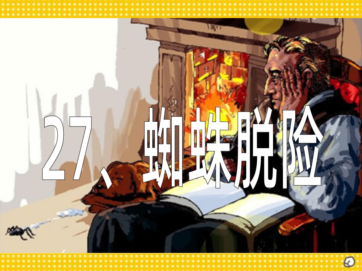 《蜘蛛脱险》PPT课件2