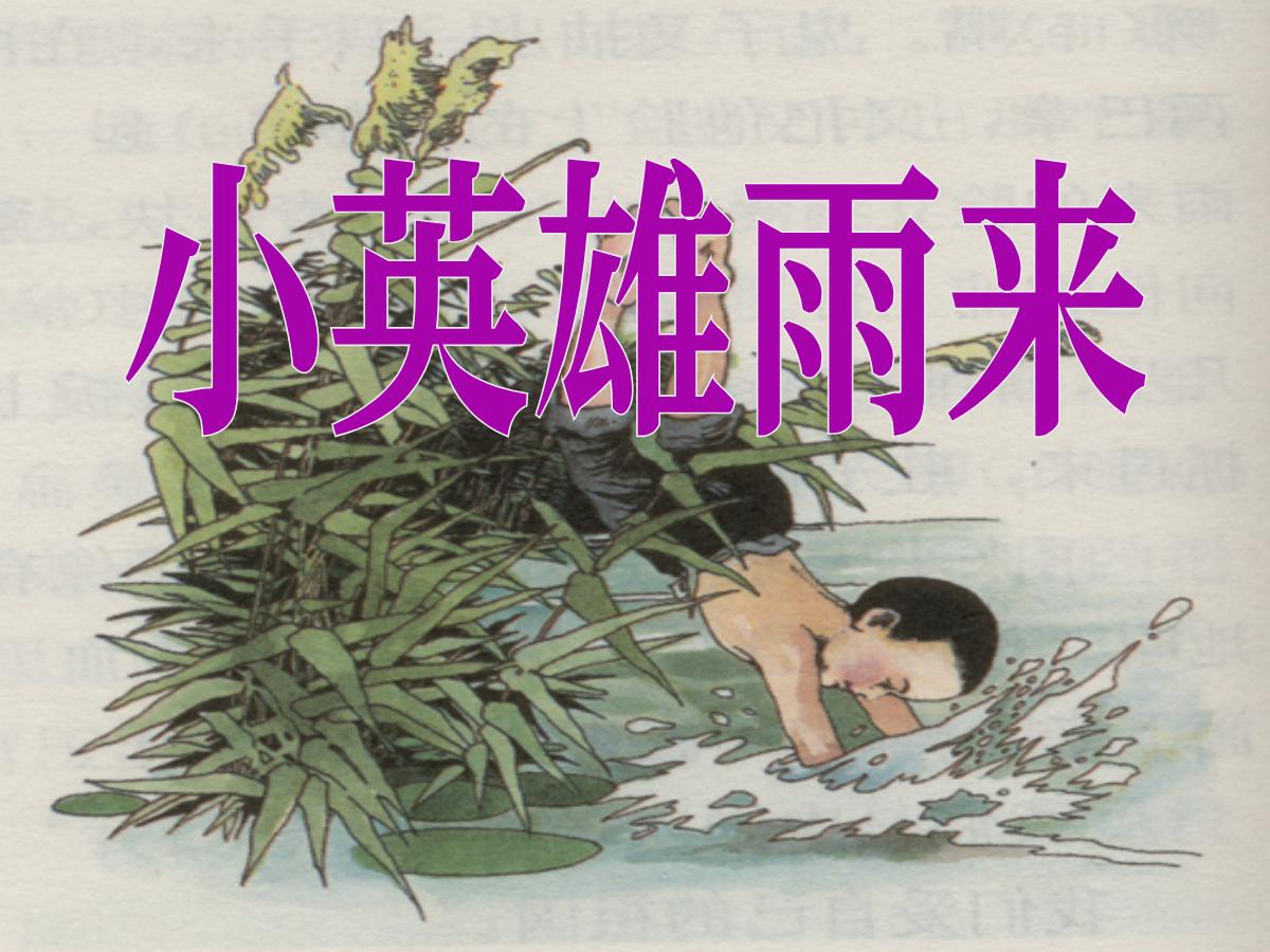 《小英雄雨来》PPT课件