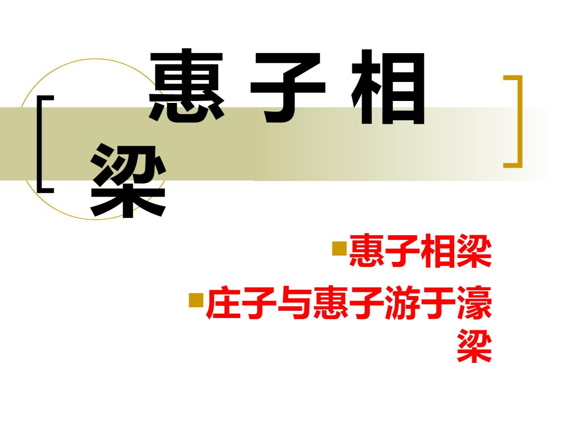 《惠子相梁》PPT课件