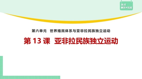 《亚非拉民族独立运动》PPT精品课件下载