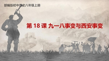 《九一八事变与西安事变》PPT课件下载