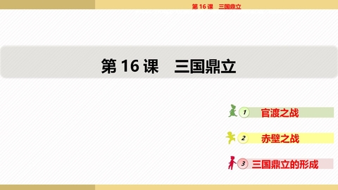 《三国鼎立》PPT免费下载