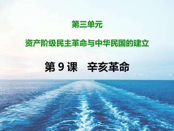 《辛亥革命》PPT精品教学课件