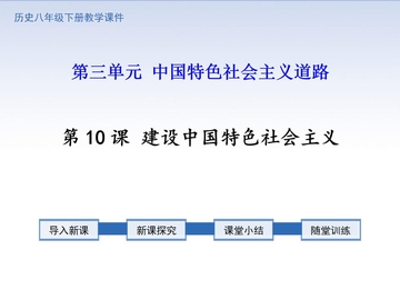 《建设中国特色社会主义》PPT优秀课件