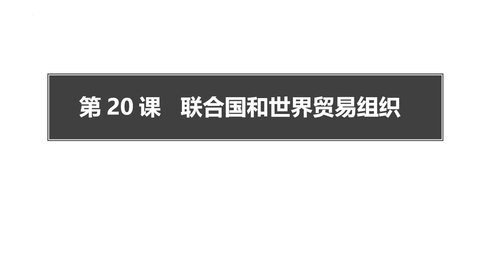 《联合国与世界贸易组织》PPT课件下载