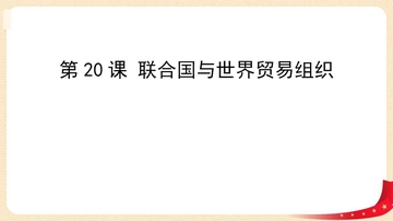 《联合国与世界贸易组织》PPT免费课件