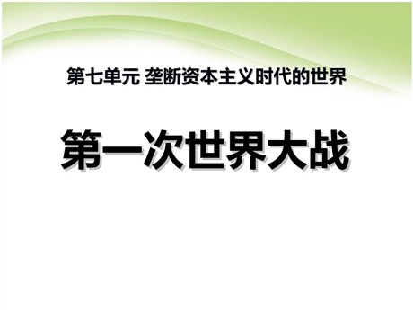 《第一次世界大战》垄断资本主义时代的世界PPT课件6