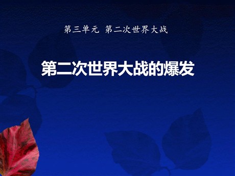 《第二次世界大战的爆发》第二次世界大战PPT课件6