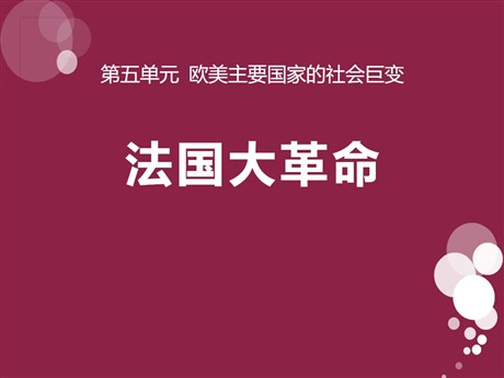 《法国大革命》欧美主要国家的社会巨变PPT课件4