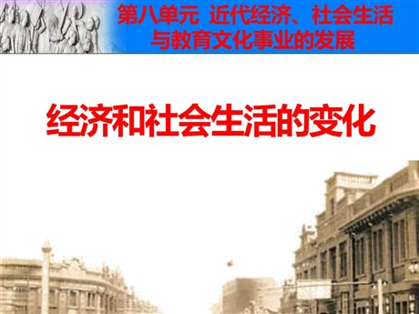 《经济与社会生活的变化》PPT课件