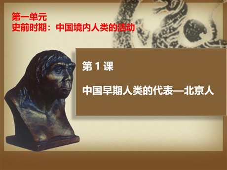 《中国早期人类的代表—北京人》PPT
