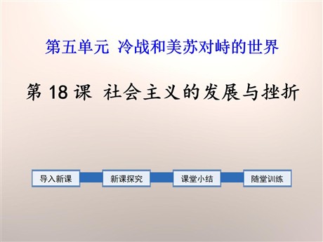 《社会主义的发展与挫折》PPT课件