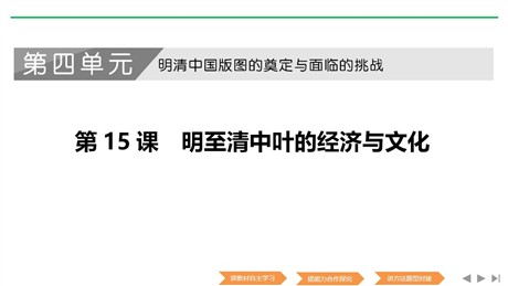 《明至清中叶的经济与文化》PPT课件