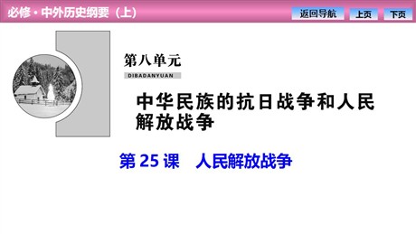 《人民解放战争》PPT课件下载