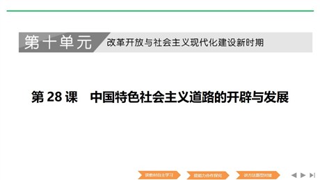 《中国特色社会主义道路的开辟与发展》PPT课件