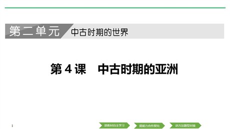 《中古时期的亚洲》PPT课件下载