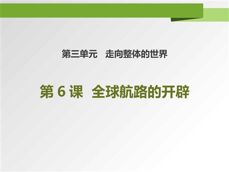 《全球航路的开辟》PPT课件