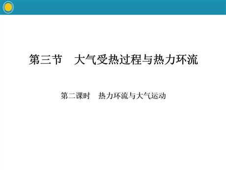 《大气受热过程与热力环流》自然地理要素及现象PPT(第二课时热力环流与大气运动)