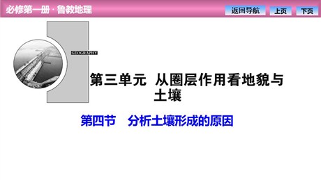 《分析土壤形成的原因》从圈层作用看地貌与土壤PPT课件