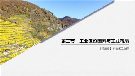 《工业区位因素与工业布局》产业区位选择PPT