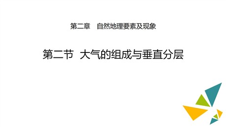 《大气的组成与垂直分层》自然地理要素及现象PPT下载