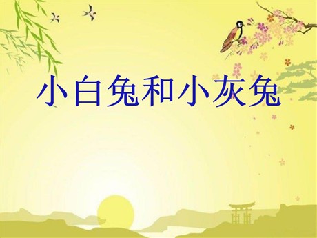 《小白兔和小灰兔》PPT课件5