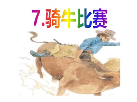 《骑牛比赛》PPT课件4