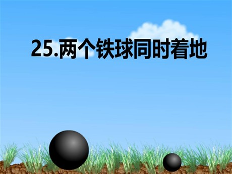 《两个铁球同时着地》PPT课件8