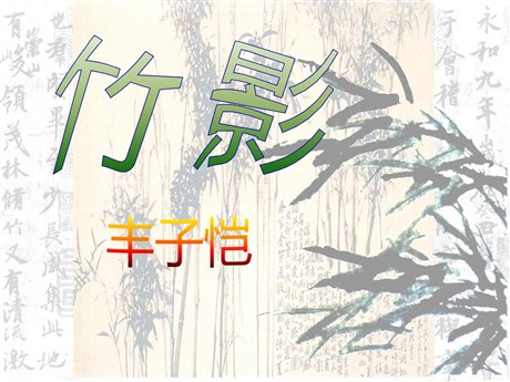 《竹影》PPT课件9