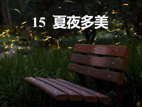 《夏夜多美》PPT课件5