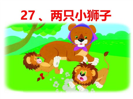 《两只小狮子》PPT课件9