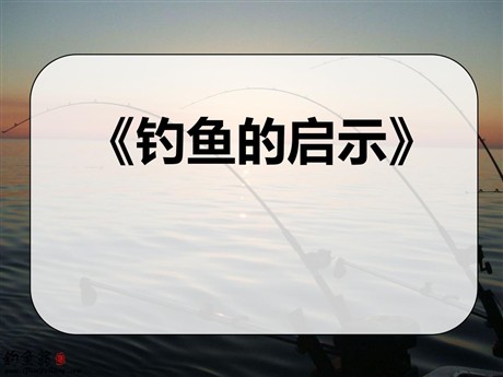 《钓鱼的启示》PPT课件7