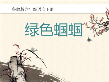 《绿色蝈蝈》PPT课件8