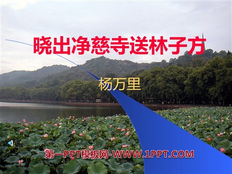 《晓出净慈寺送林子方》PPT课件8