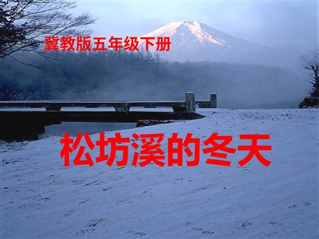 《松坊溪的冬天》PPT课件3