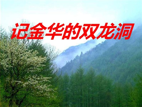 《记金华的双龙洞》PPT课件12