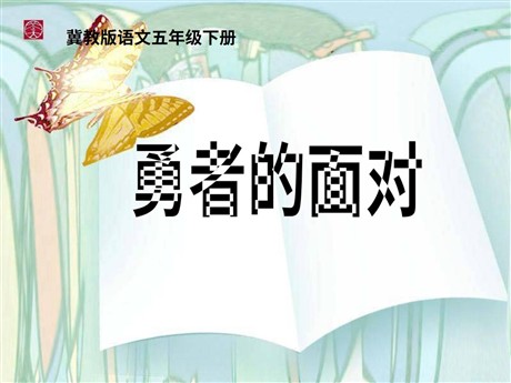 《勇者的面对》PPT课件4
