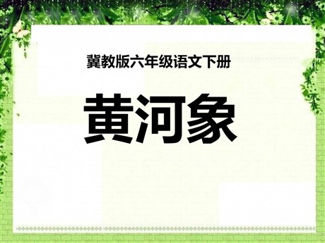 《黄河象》PPT课件6