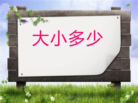 《大小多少》PPT课件