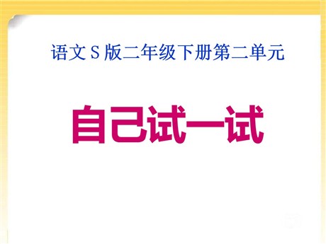 《自己试一试》PPT课件4