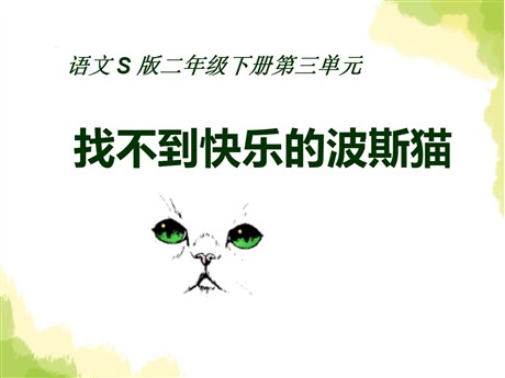 《找不到快乐的波斯猫》PPT课件2
