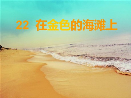 《在金色的海滩上》PPT课件3