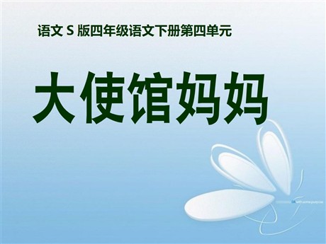 《大使馆妈妈》PPT课件