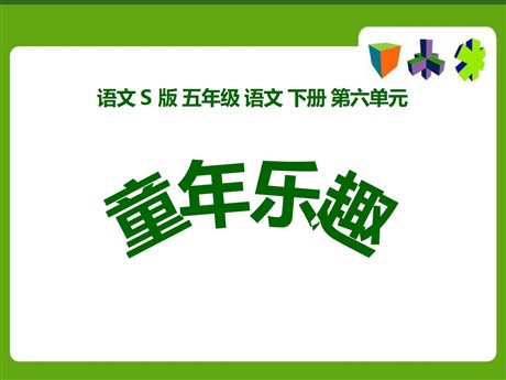 《童年乐趣》PPT课件