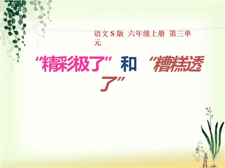 《“精彩极了”和“糟糕透了”》PPT课件8